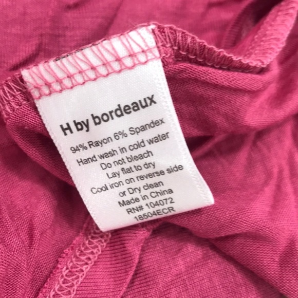 H By Bordeaux Ruched V-Neck T-Shirt - Picture 4 of 5